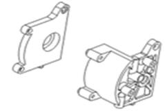 Acme 30012 Central gearbox bulkheads (front and rear) 1set