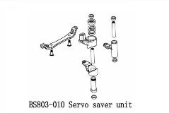 BS803-010 Servo Saver and Bell Crank 1 set
