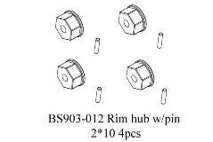 BS903-012 Hex Wheel w/pin 2x10