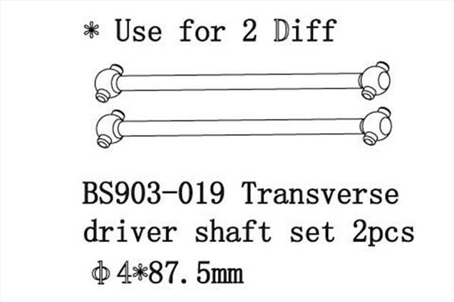 BS903-019 Drive Shaft Set  - ?4*87,5mm) 2 pcs