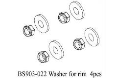 BS903-022 M4 Self-lock Nut w/Washer 4 PCS