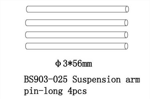 BS903-025 Supension Arm Pin Long  - ?3*56mm) 4 pcs