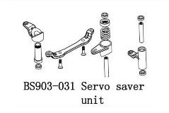 BS903-031A Servo Saver Unit with cast aluminum steering link